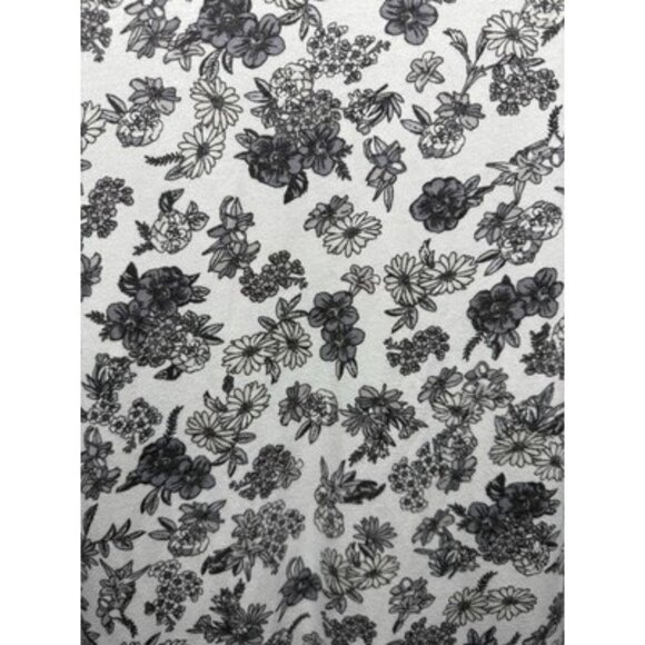 RARE PATTERN Nike Polo Shirt Mens XL Floral Print White Black Short Sleeve - Picture 6 of 8